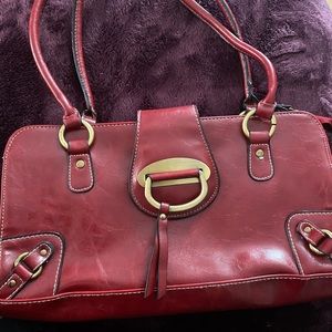Red Leather Handbag